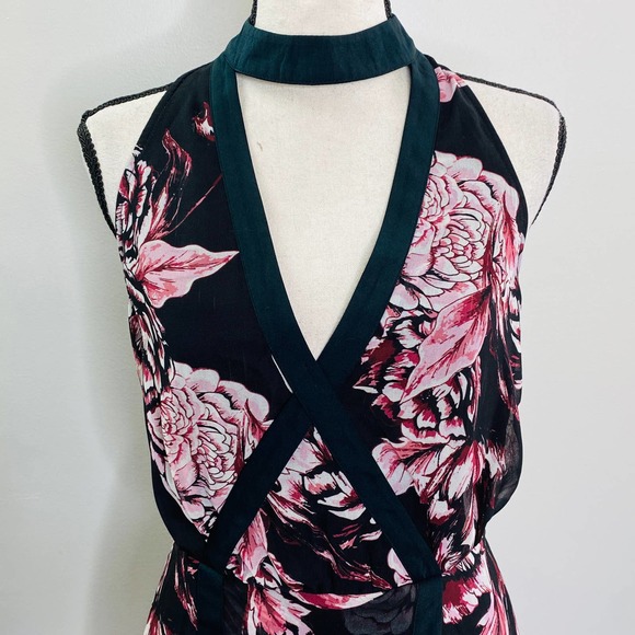 Keepsake The Label Floral Dress Open Back High Low Women Small Femme Luxe - Picture 6 of 12